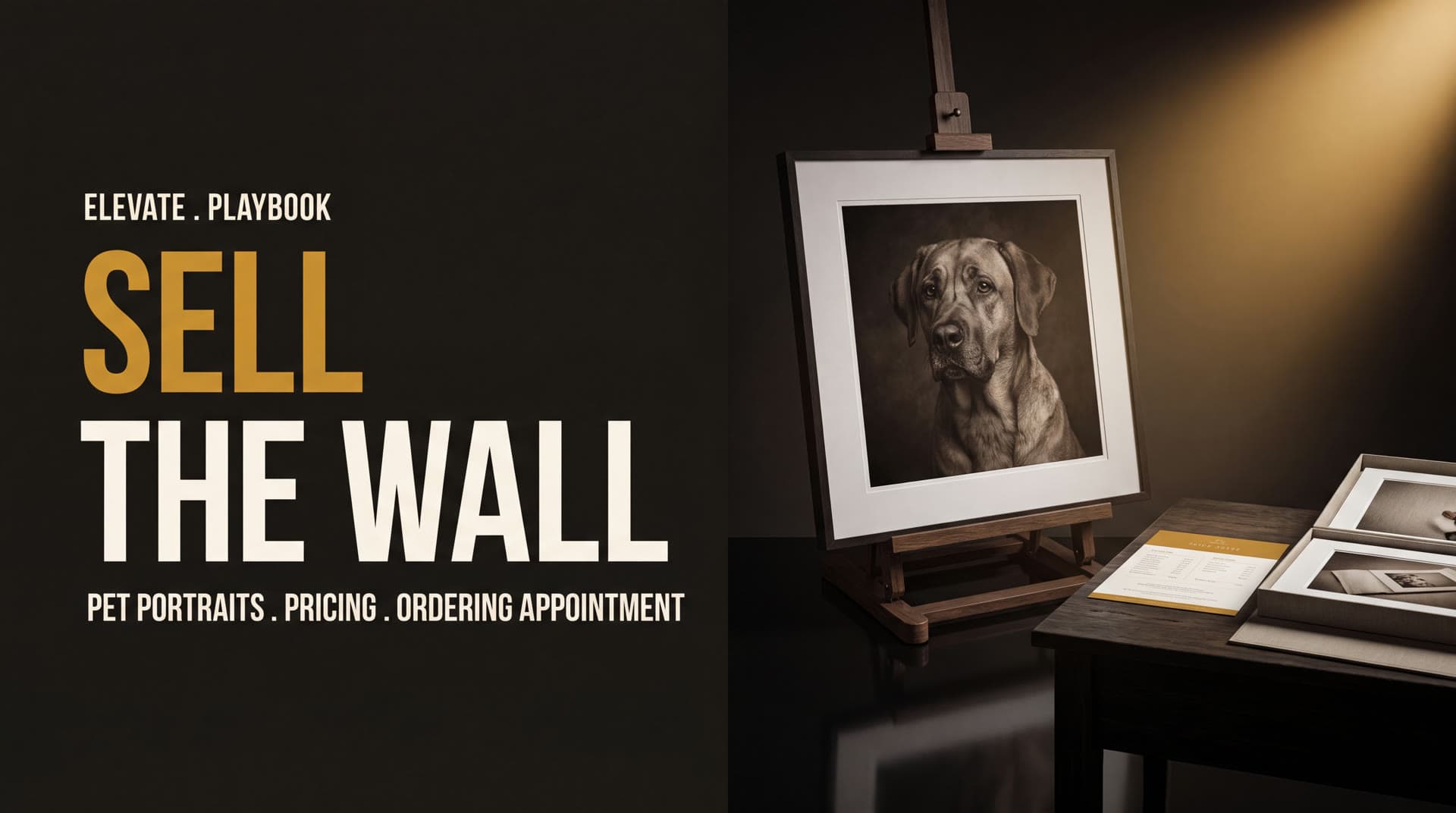 Build a fine-art pet portrait studio that averages an $1,800 sale