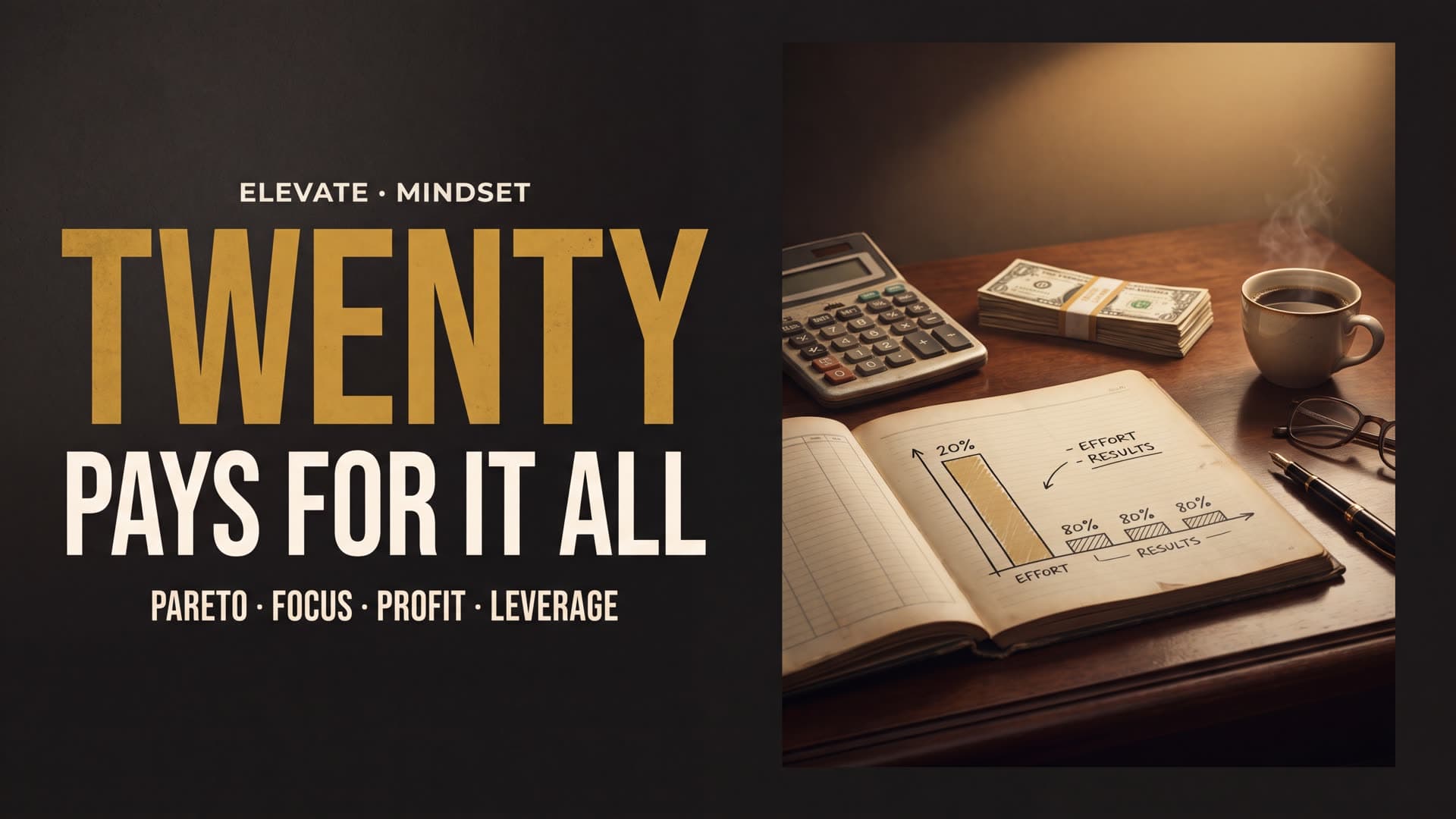 Twenty percent of your work pays for all of it