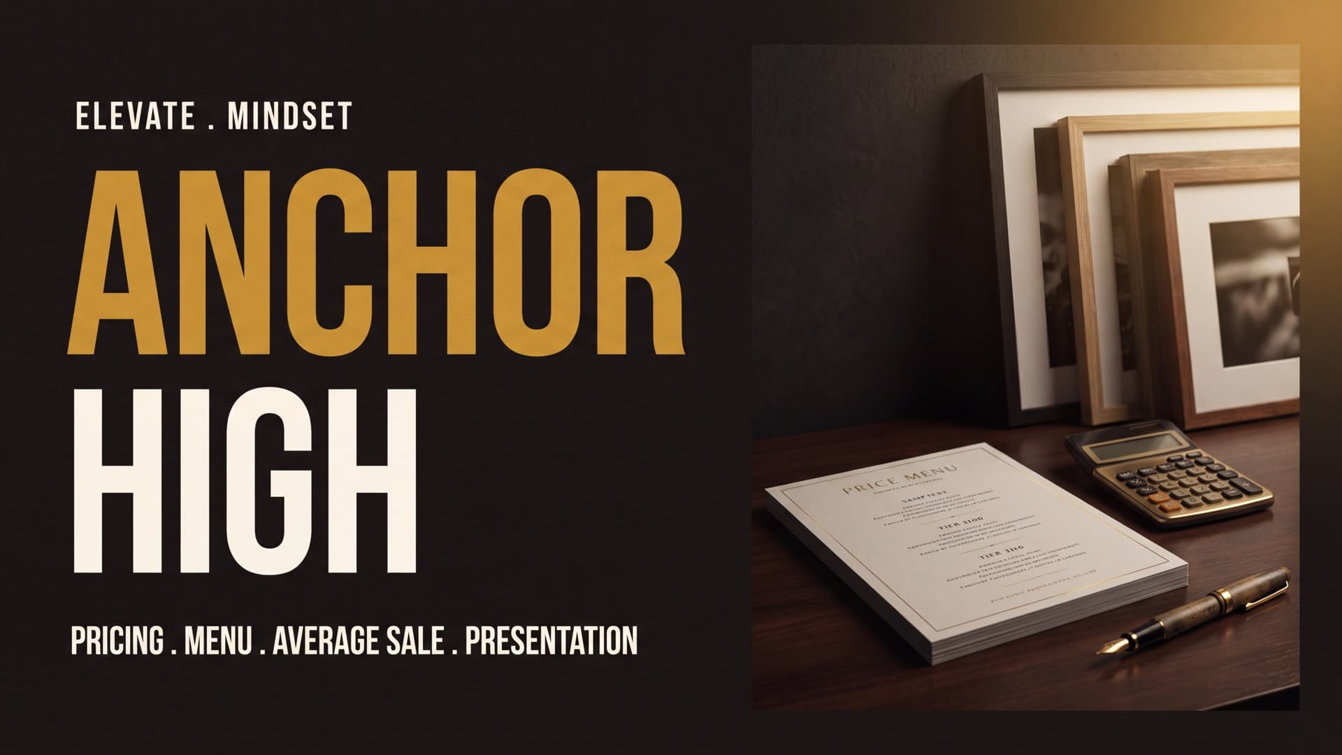 Your price list is anchored to the wrong end
